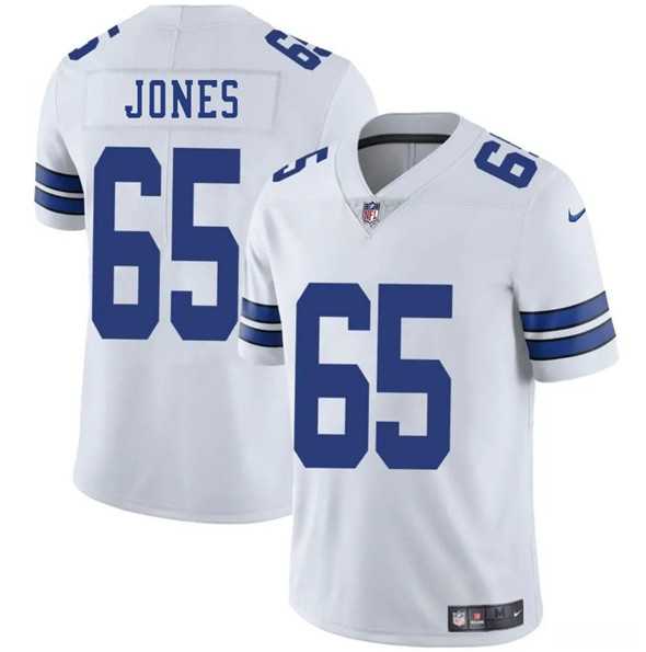 Men & Women & Youth Dallas Cowboys #65 Robert Jones White 2025 Vapor Untouchable Limited Stitched Jersey